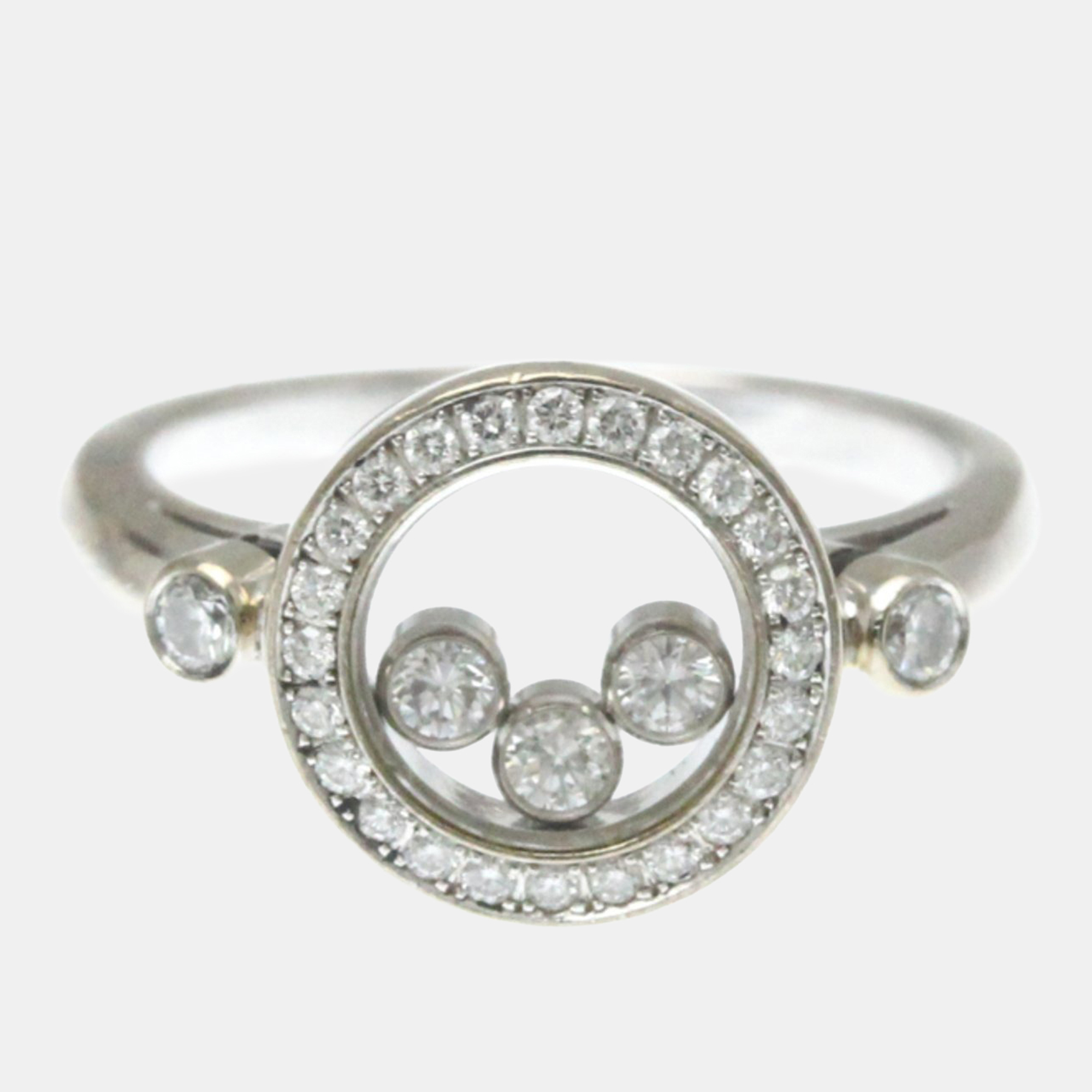 

Chopard Happy Diamond 18K White Gold and Diamond Ring EU