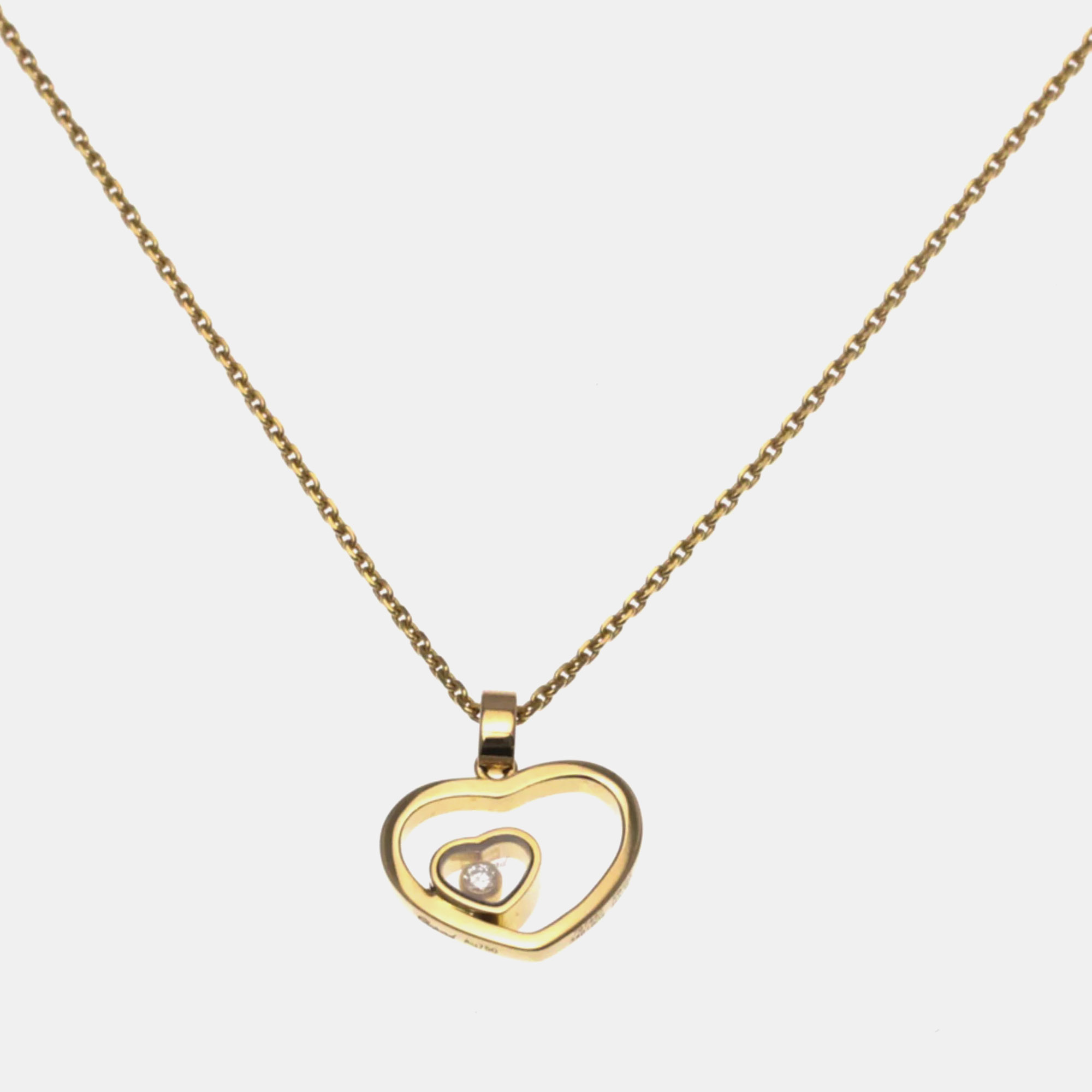 

Chopard Happy Diamond Heart 18K Rose Gold Diamond Pendant Necklace