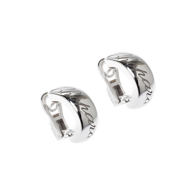 

Chopard Chopardissimo 18k White Gold Clip-on Huggie Earrings