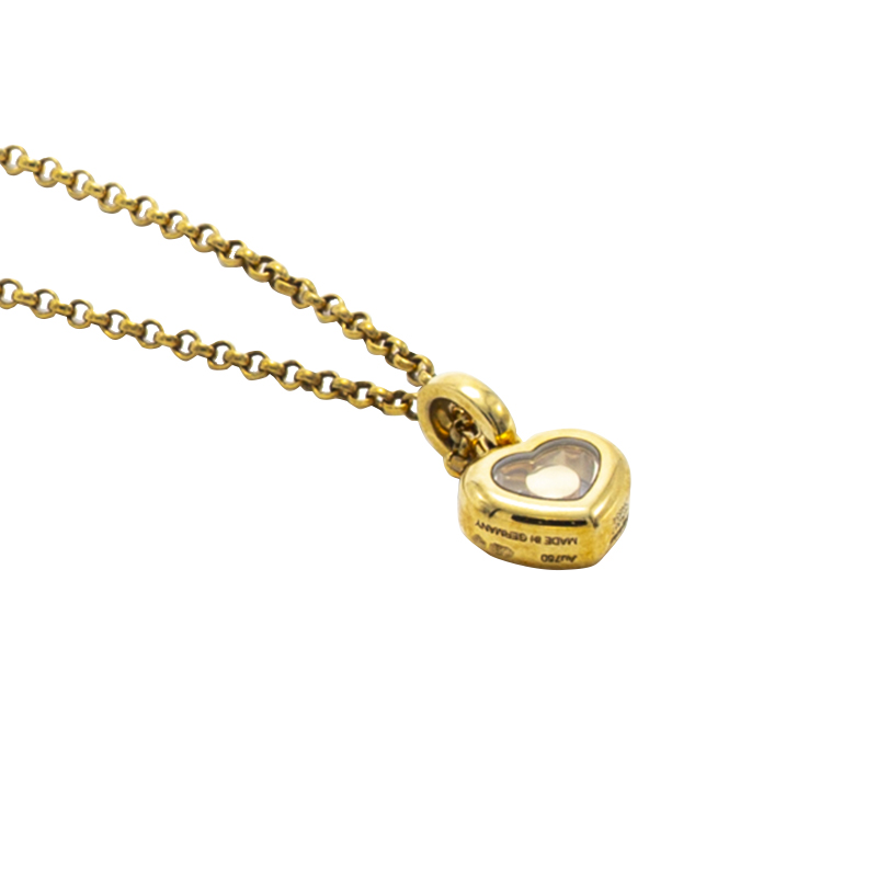 

Chopard 18K Yellow Gold Happy Floating Diamond Heart Charm Bracelet