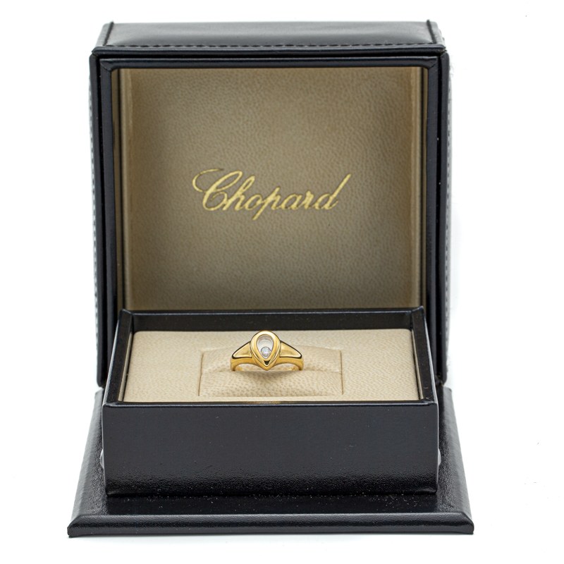 

Chopard 18K Gold Happy Sport Diamond Ring Size