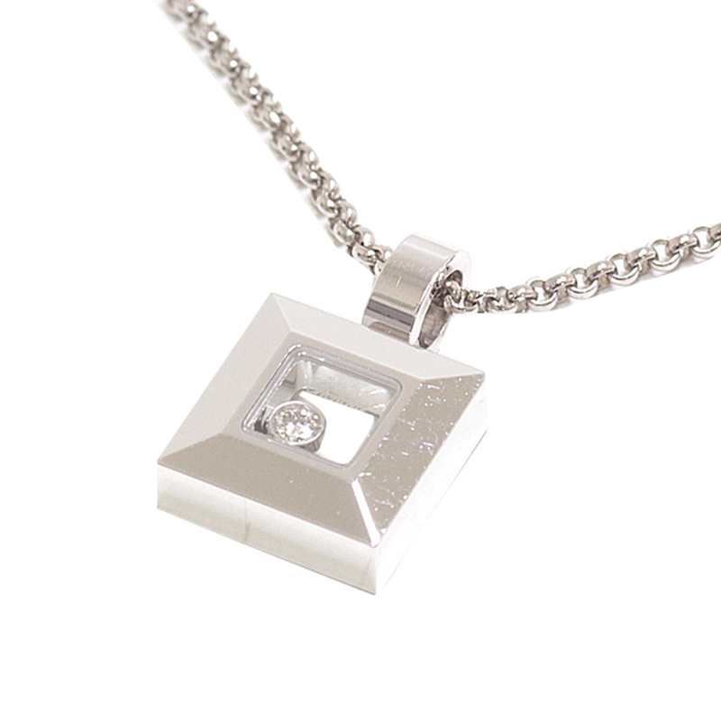 

Chopard Happy Diamonds 18K White Gold Pendant Necklace, Silver