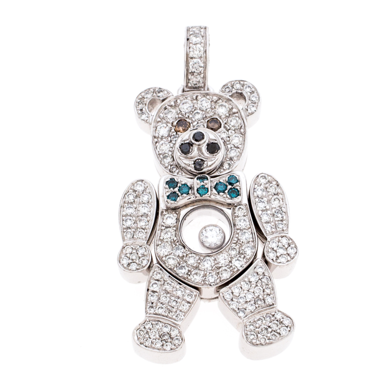 Chopard Happy Diamond 18k White Gold Teddy Bear Pendant Tlc - Chopard Teddy Bear Pendant Chopard Happy Diamond 18k White Gold Teddy Bear Pendant Tlc - Chopard Teddy Bear Pendant