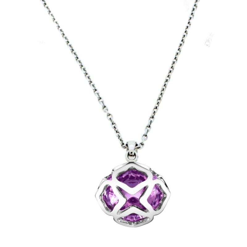 Chopard Imperiale Cocktail Amethyst 18K White Gold Pendant Necklace