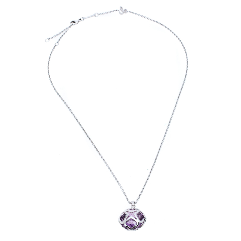 

Chopard Imperiale Cocktail Amethyst 18K White Gold Pendant Necklace