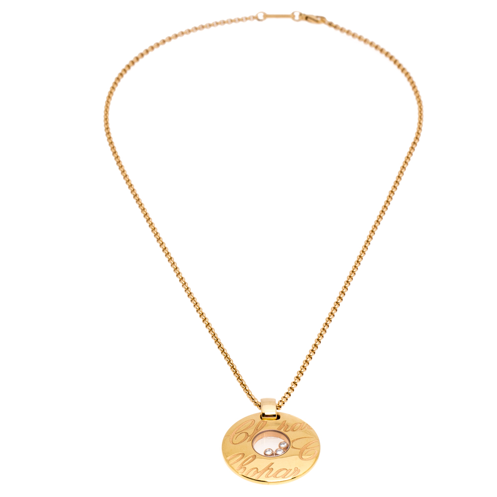 

Chopard Chopardissimo Diamond 18K Rose Gold Pendant Necklace