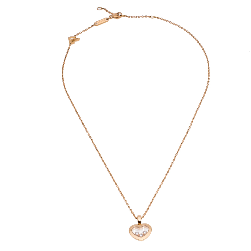 

Chopard Happy Diamonds Heart 18K Rose Gold Pendant Necklace