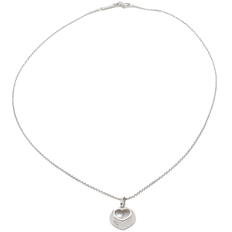 

Chopard White Gold Happy Diamond Icon Necklace