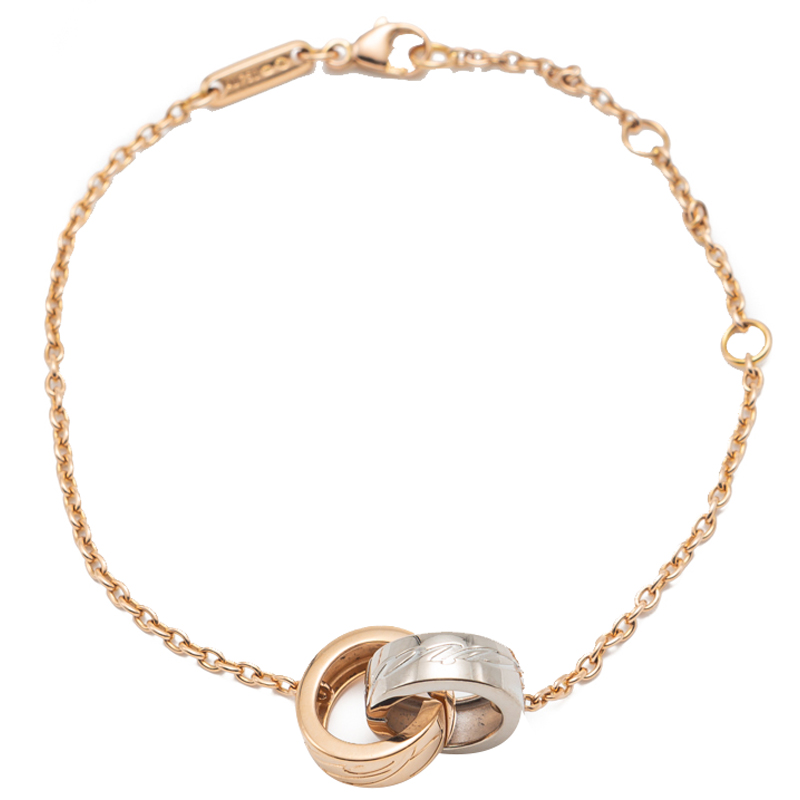 Chopard White & Rose Gold Chopardissimo Bracelet Chopard | The Luxury ...