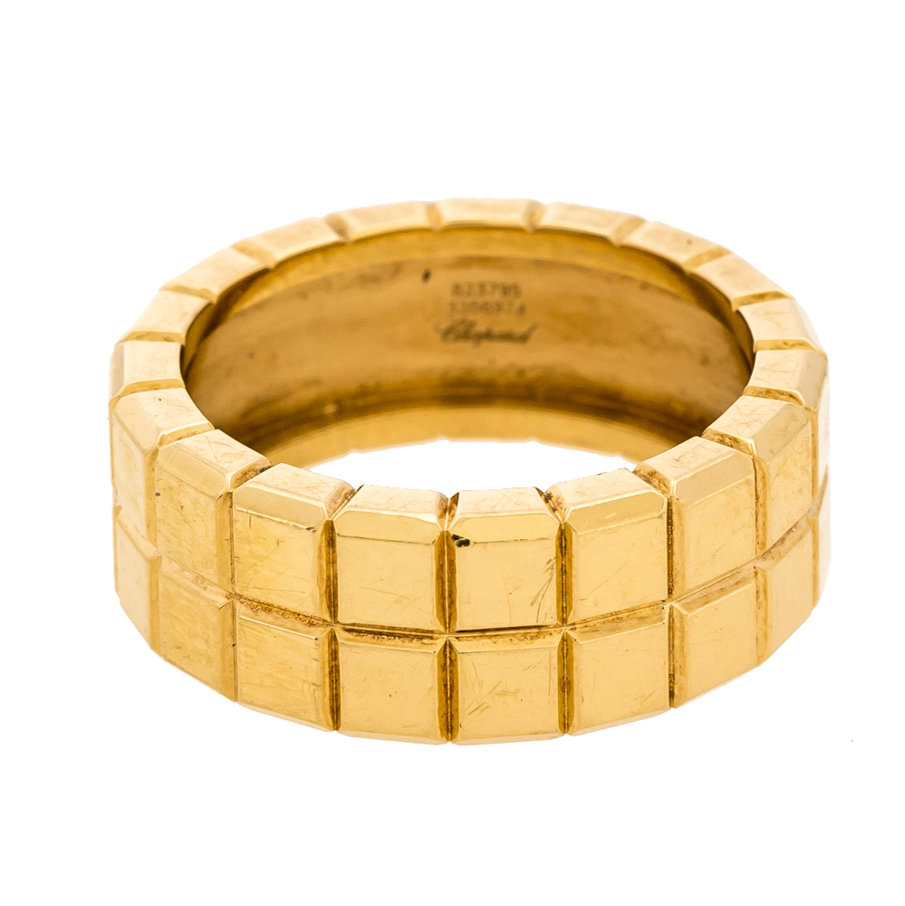 

Chopard Ice Cube 18K Yellow Gold Band Ring Size