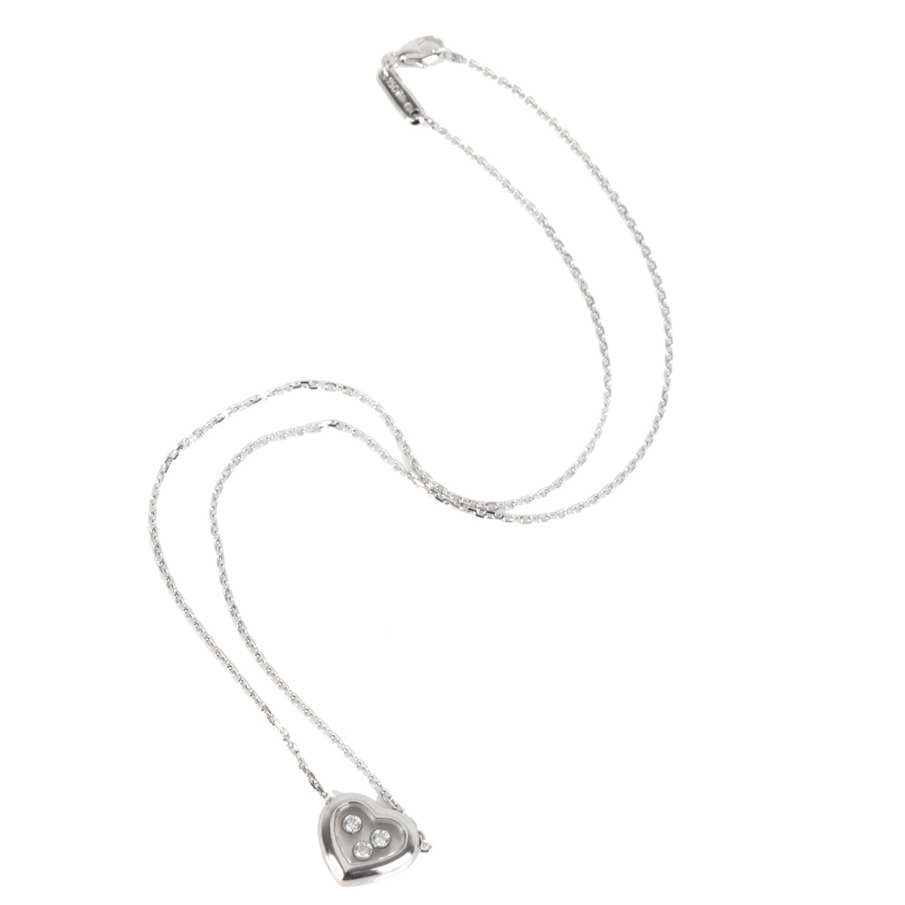 

Chopard Happy Diamonds Heart 0.15 CTW 18K White Gold Pendant Necklace