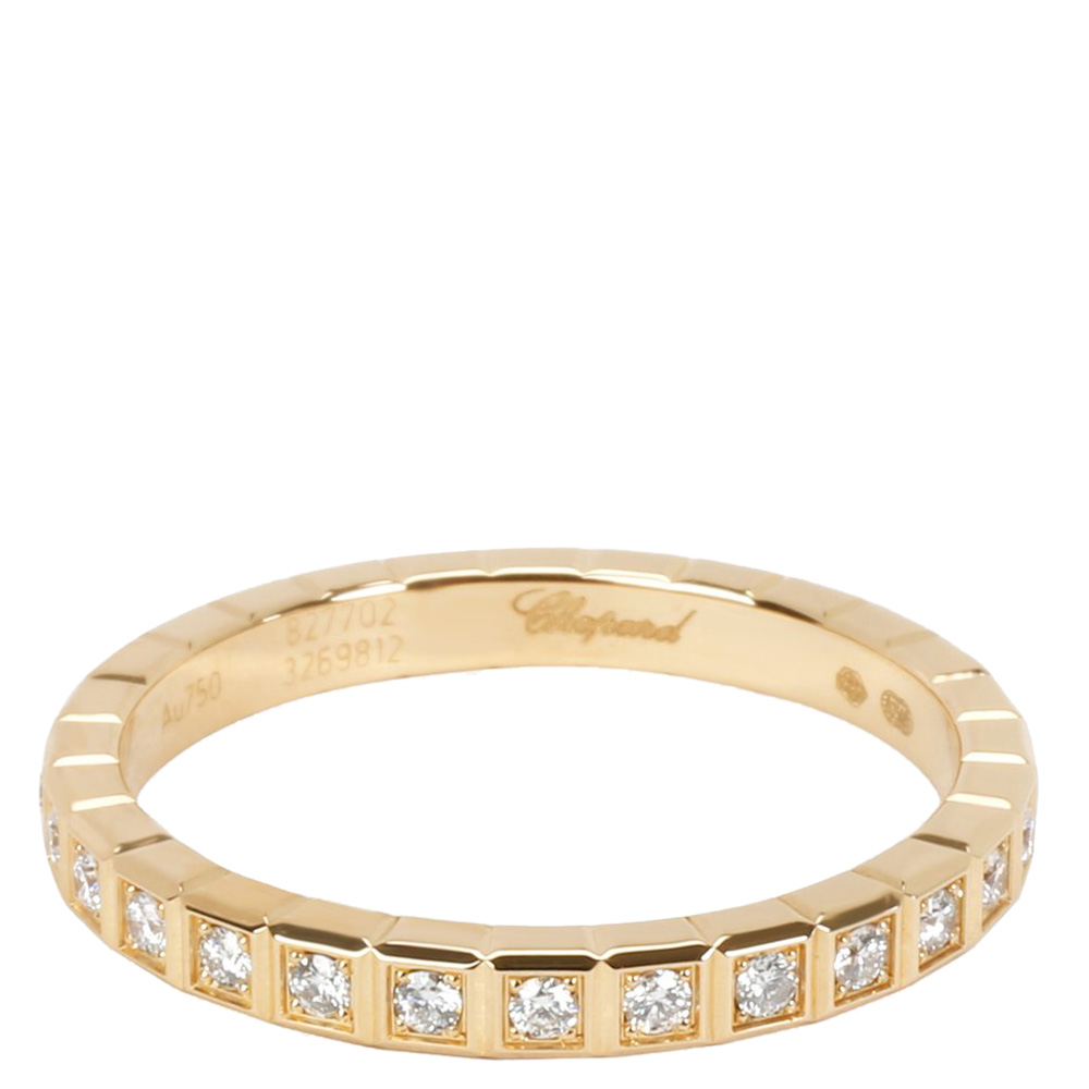 

Chopard Ice Cube Diamond 0.31 CTW 18K Yellow Gold Eternity Ring Size