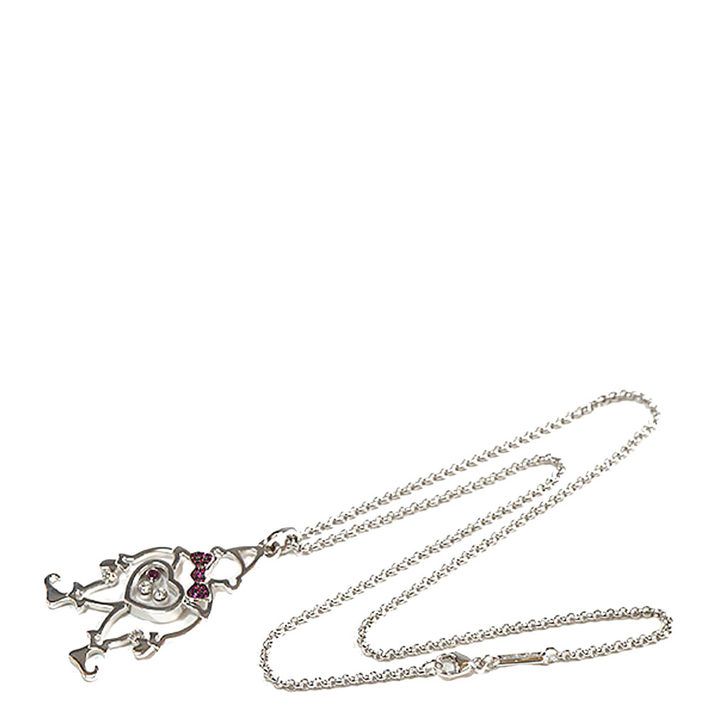 

Chopard Happy Diamonds Clown 18K White Gold Pendant Necklace
