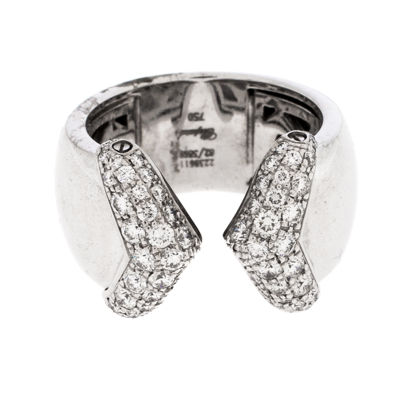 

Chopard Diamond 18k White Gold Ring Size