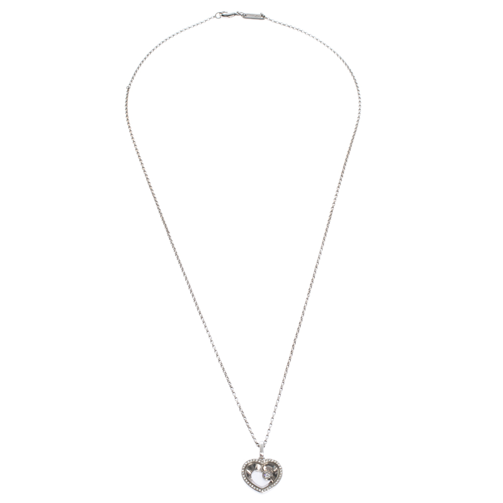 

Chopard Very Chopard Diamond 18K White Gold Pendant Necklace