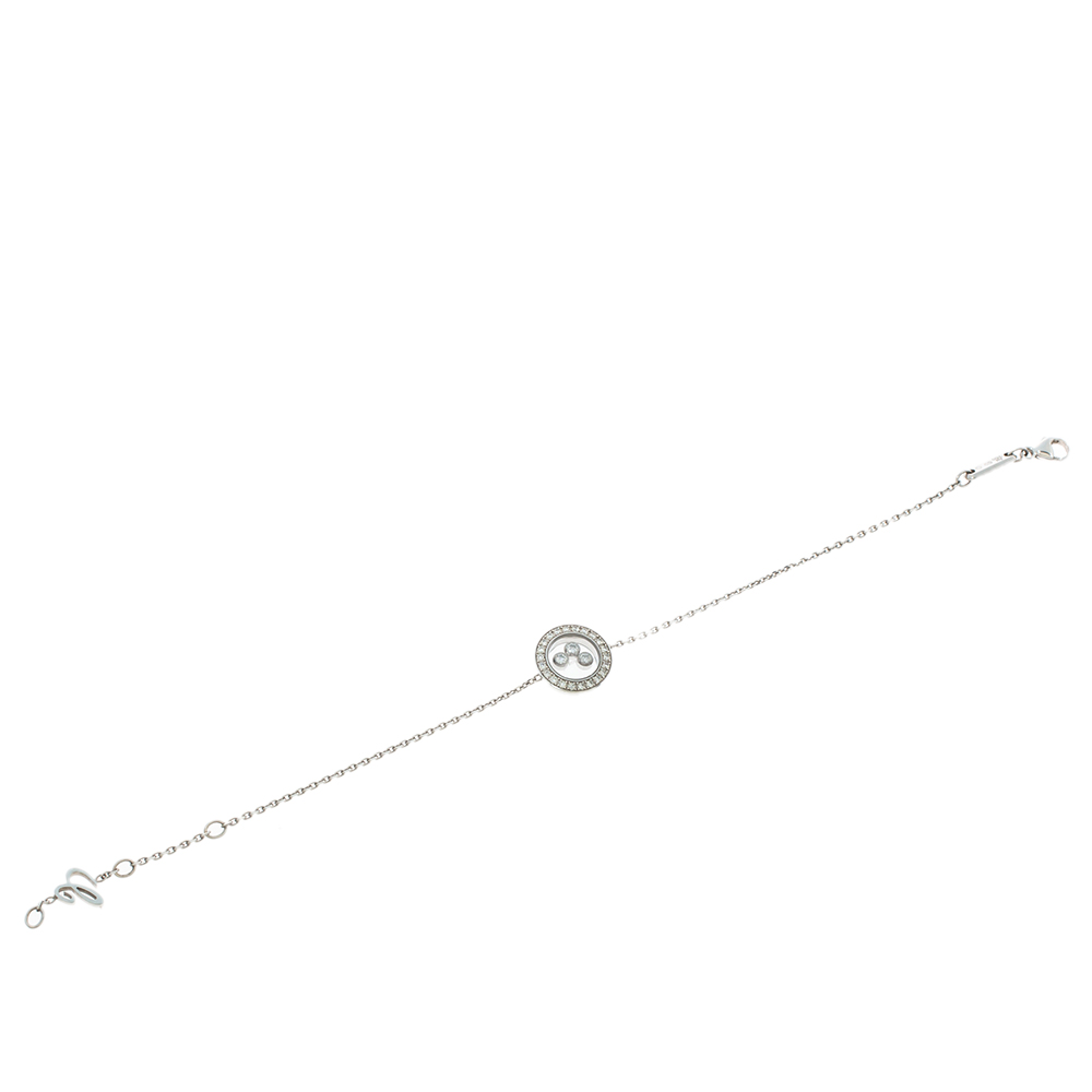 

Chopard Happy Diamonds Icons 18K White Gold Chain Link Bracelet