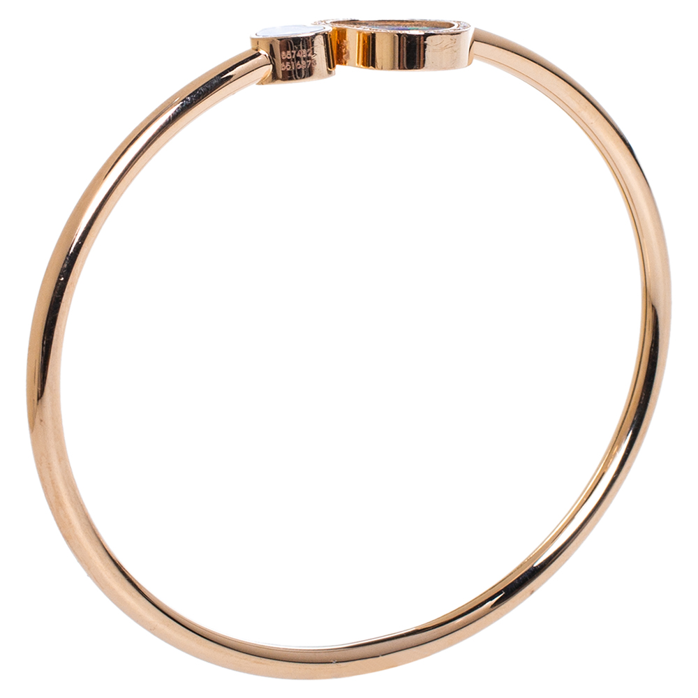 

Chopard Happy Hearts Opal & Diamond 18K Rose Gold Open Bracelet