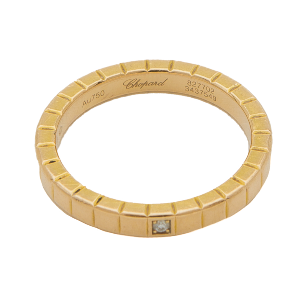 

Chopard Icecube Diamond Rose Gold Ring Size