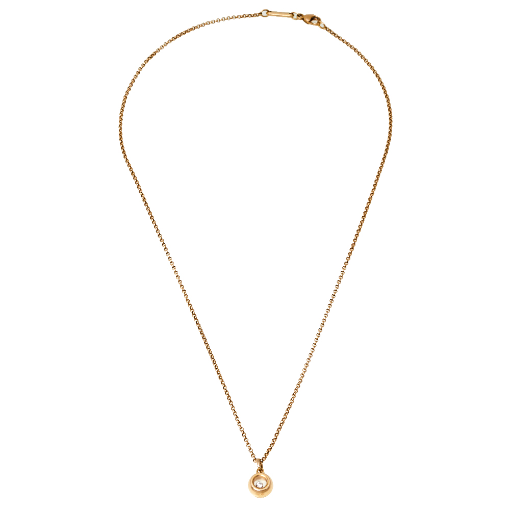 

Chopard Miss Happy Diamond 18K Rose Gold Necklace