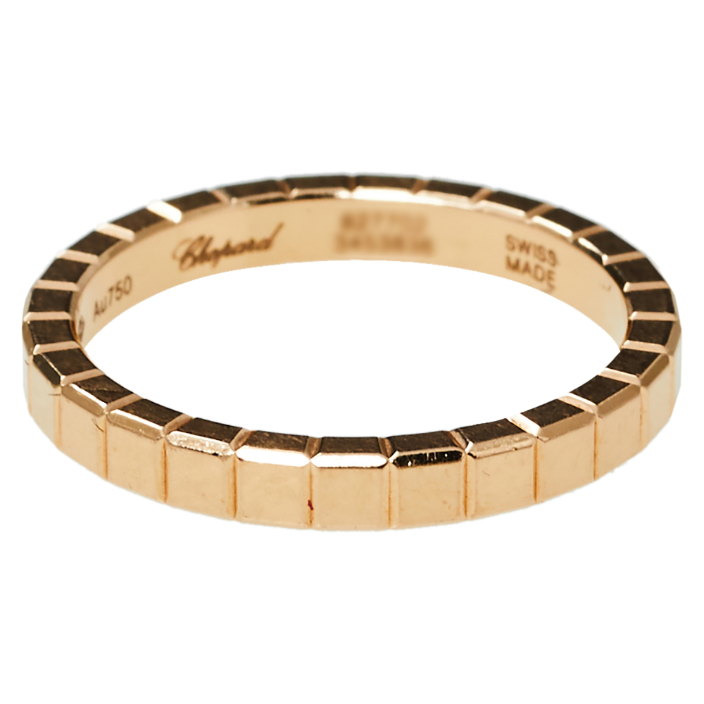 

Chopard Ice Cube Pure 18K Rose Gold Ring Size