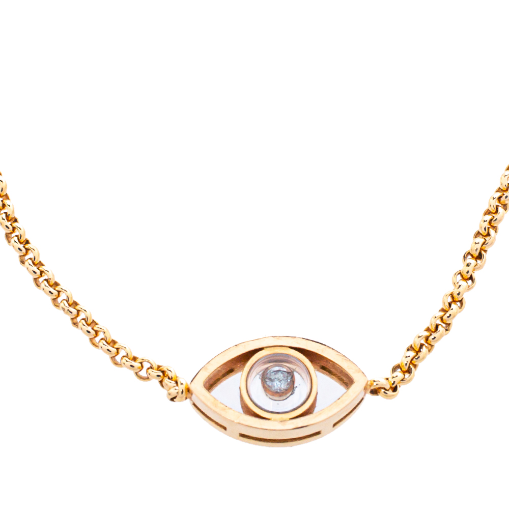 

Chopard Happy Diamond Evils Eye 18K Rose Gold Bracelet