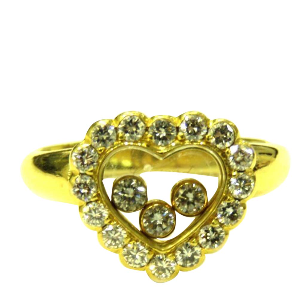

Chopard 18K Yellow Gold Happy Diamonds Icons Ring Size EU