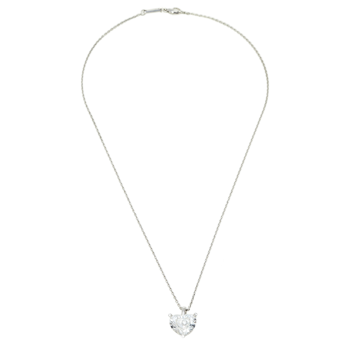 

Chopard Happy Diamond Crystal 18K White Gold Pendant Necklace