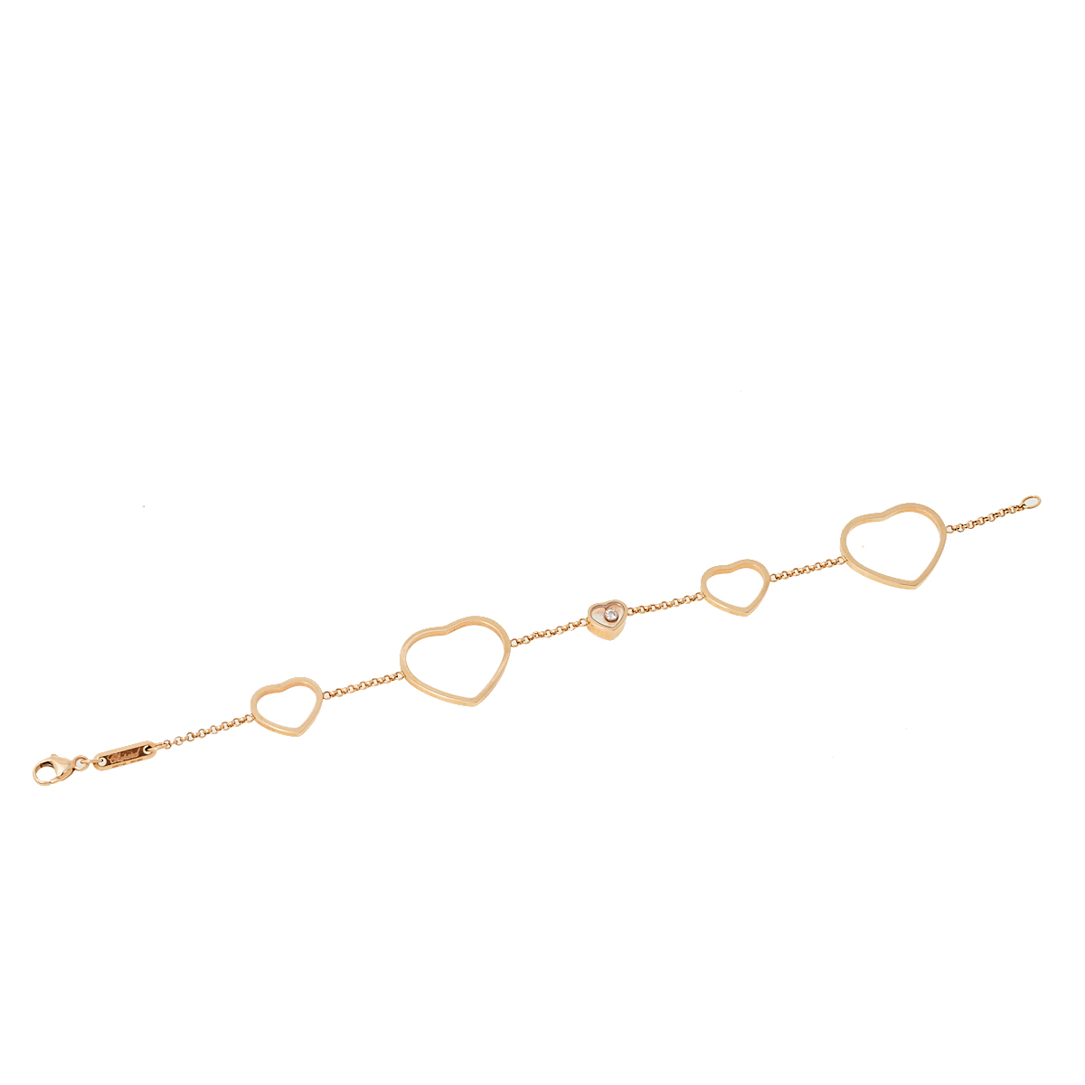 

Chopard Happy Hearts Diamond 18K Rose Gold Bracelet