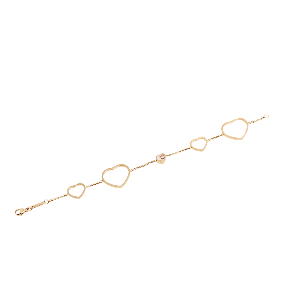 

Chopard Happy Hearts Diamond 18K Rose Gold Bracelet