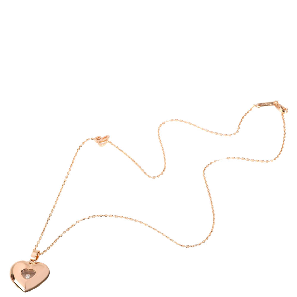 

Chopard Happy Heart 18K Yellow Gold Diamond Necklace