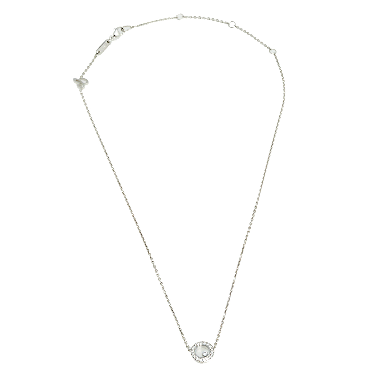 

Chopard Happy Icon Diamonds 18K White Gold Pendant Necklace