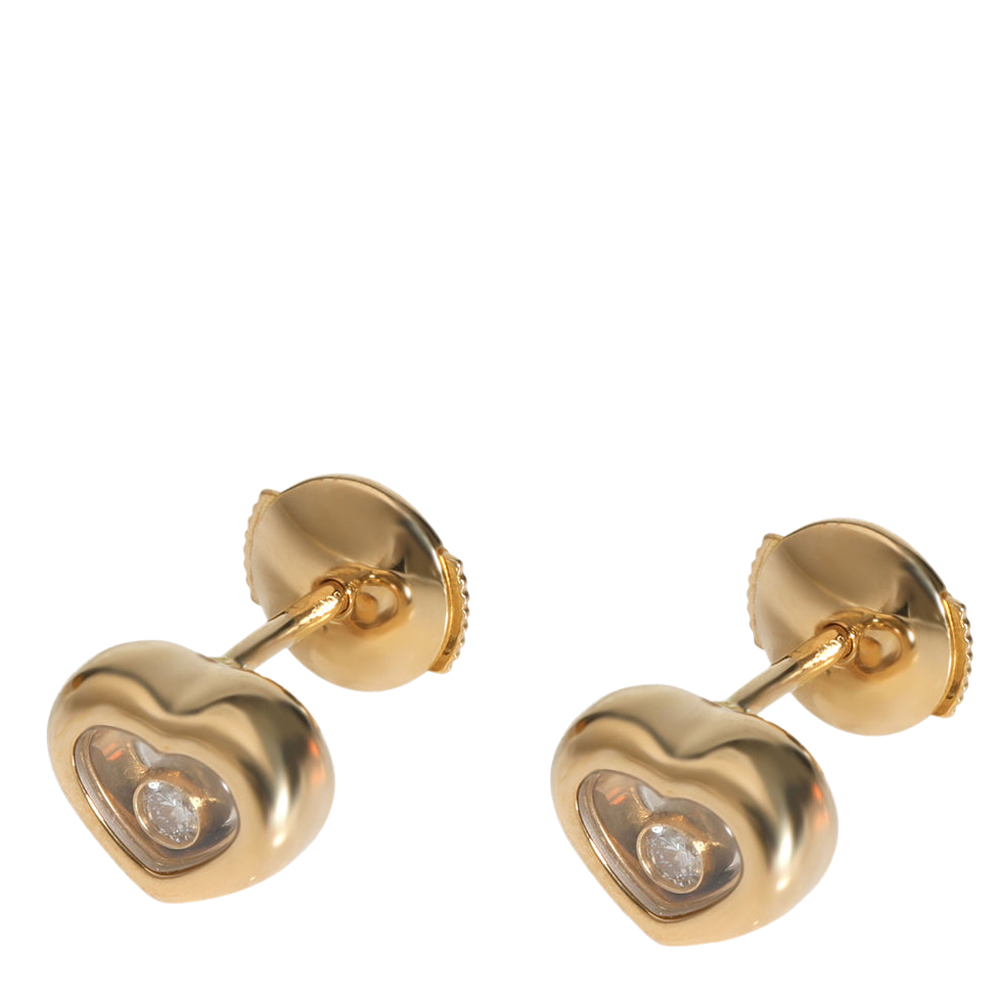 

Chopard Happy Diamonds Heart 18K Yellow Gold Diamond Earrings