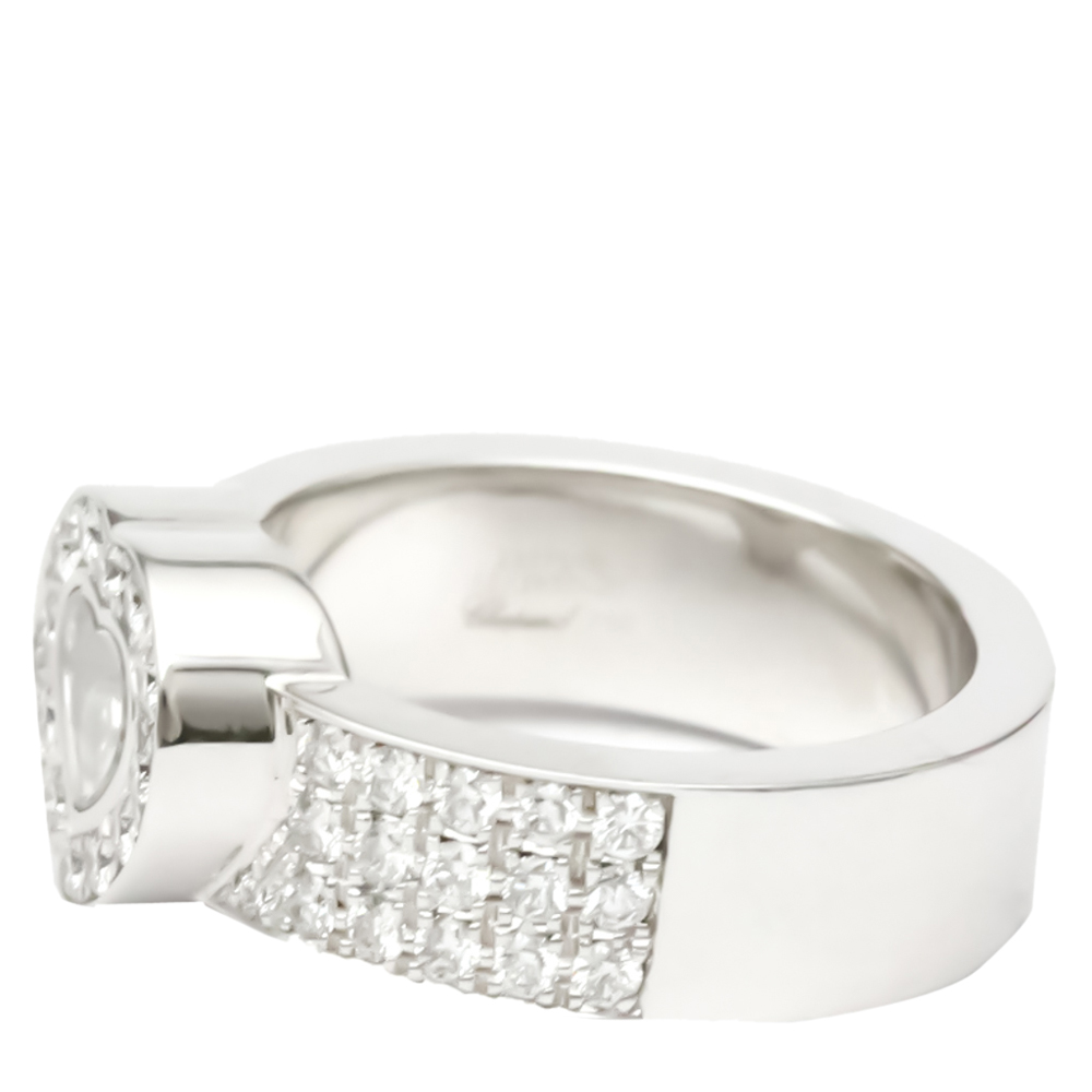 

Chopard Happy Diamond Heart 18K White Gold Diamond Ring EU