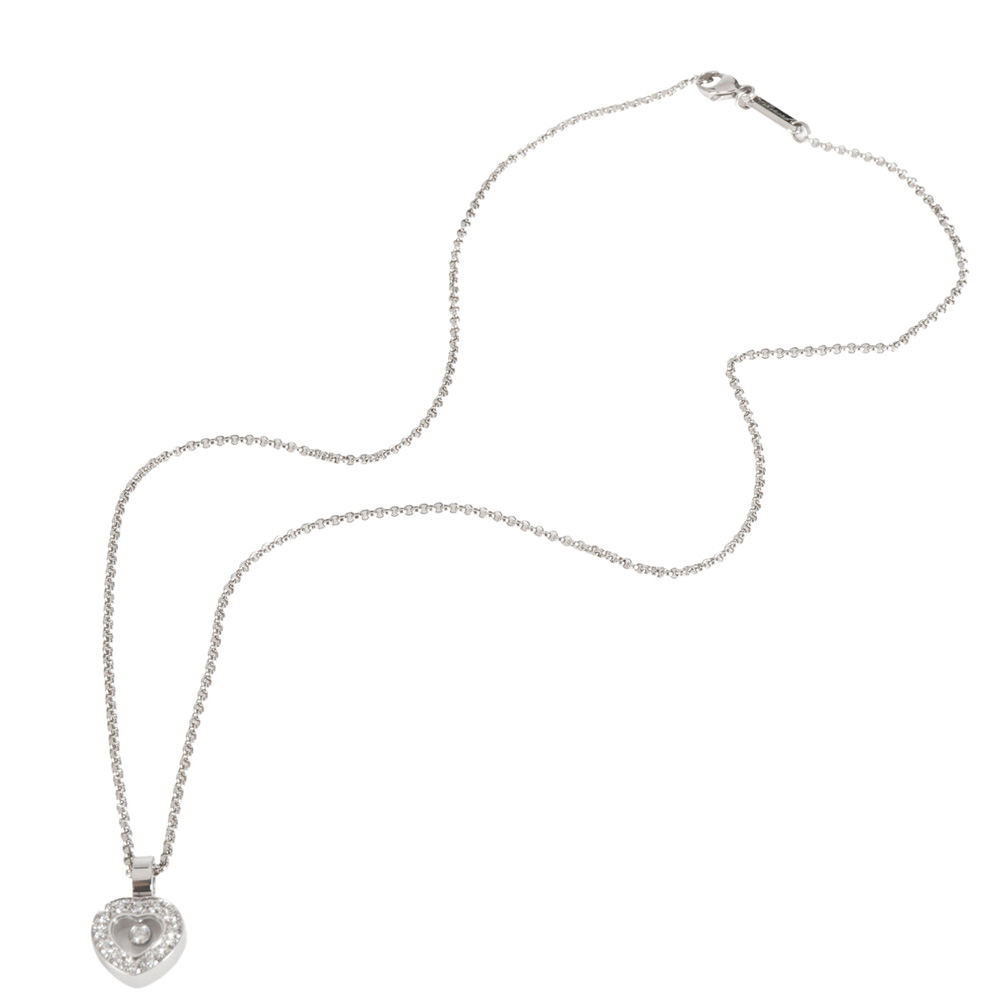 

Chopard Happy Diamonds Heart 18K White Gold Diamond Necklace