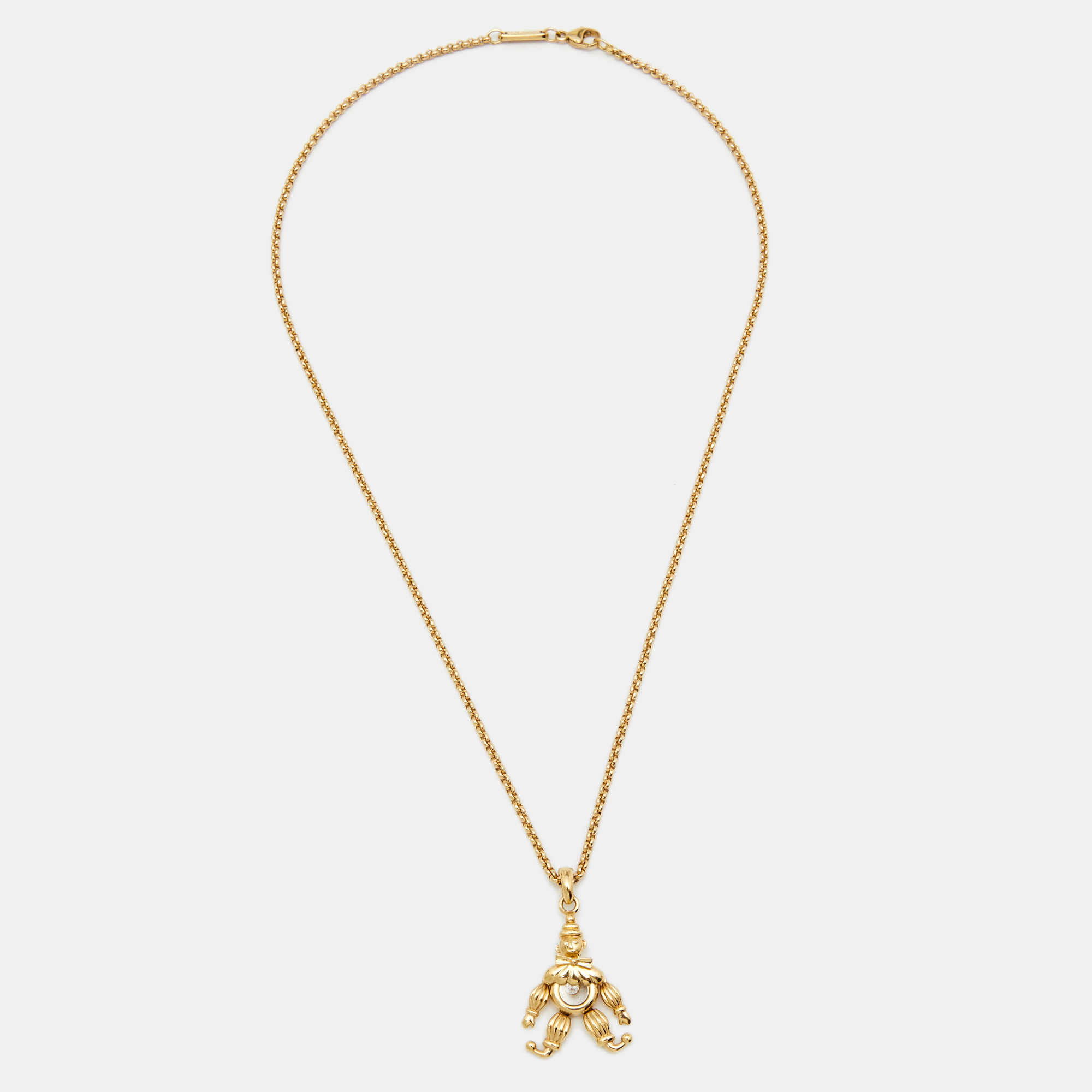 

Chopard Happy Diamond Clown Diamond 18k Yellow Gold Pendant Necklace