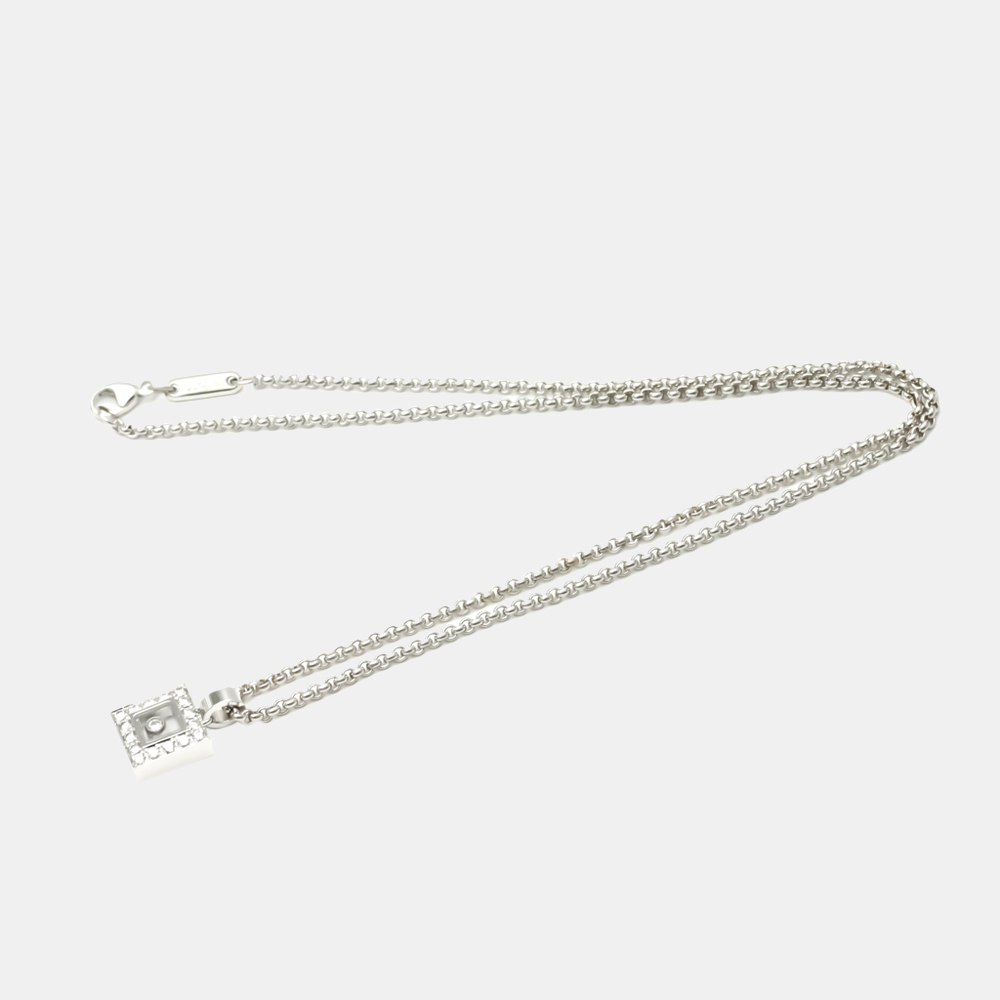 

Chopard Happy Diamond 18K White Gold Diamond Necklace