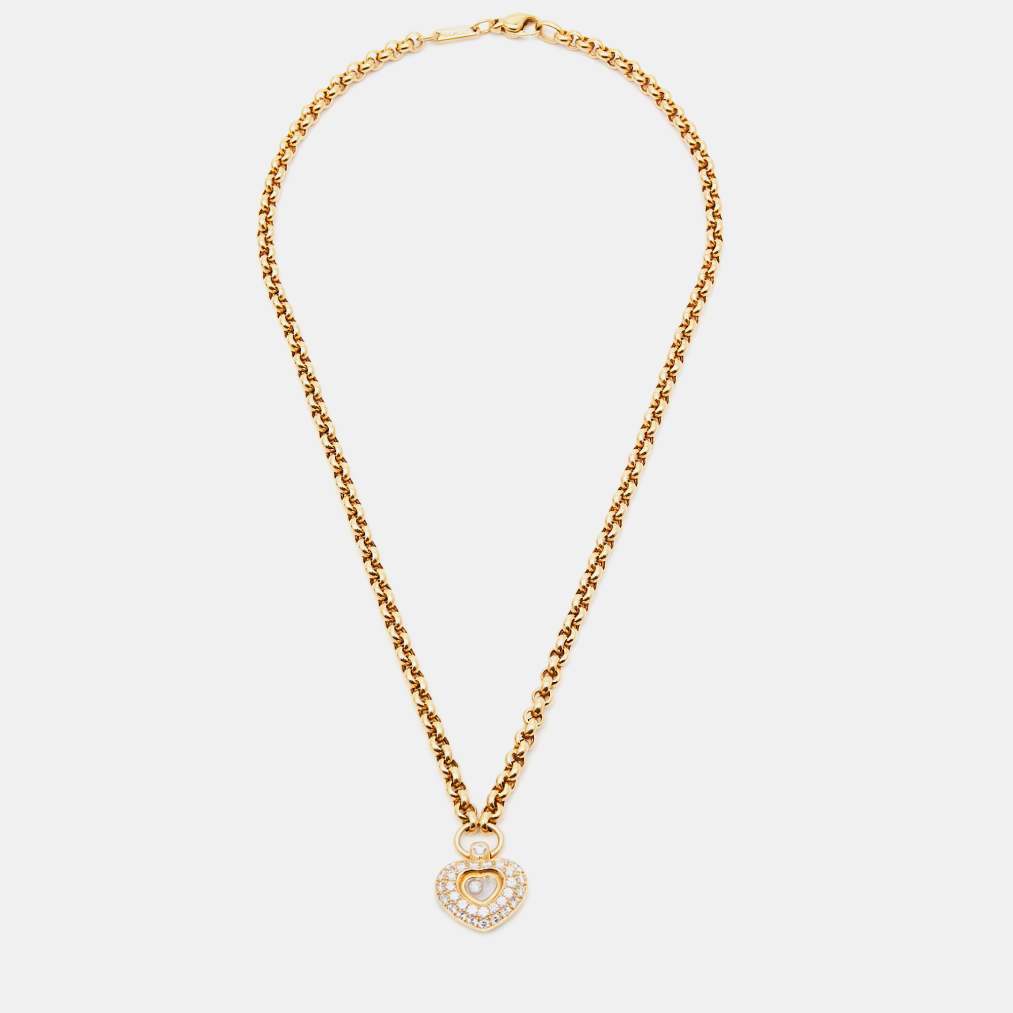 

Chopard Happy Heart Diamonds 18k Yellow Gold Necklace