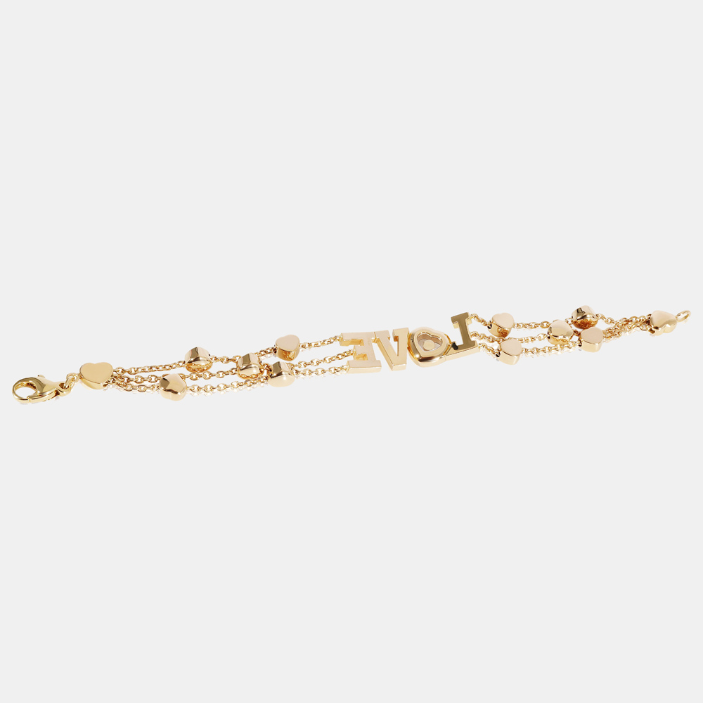 

Chopard Happy Diamond Love Bracelet in 18k Yellow Gold 0.28 CTW