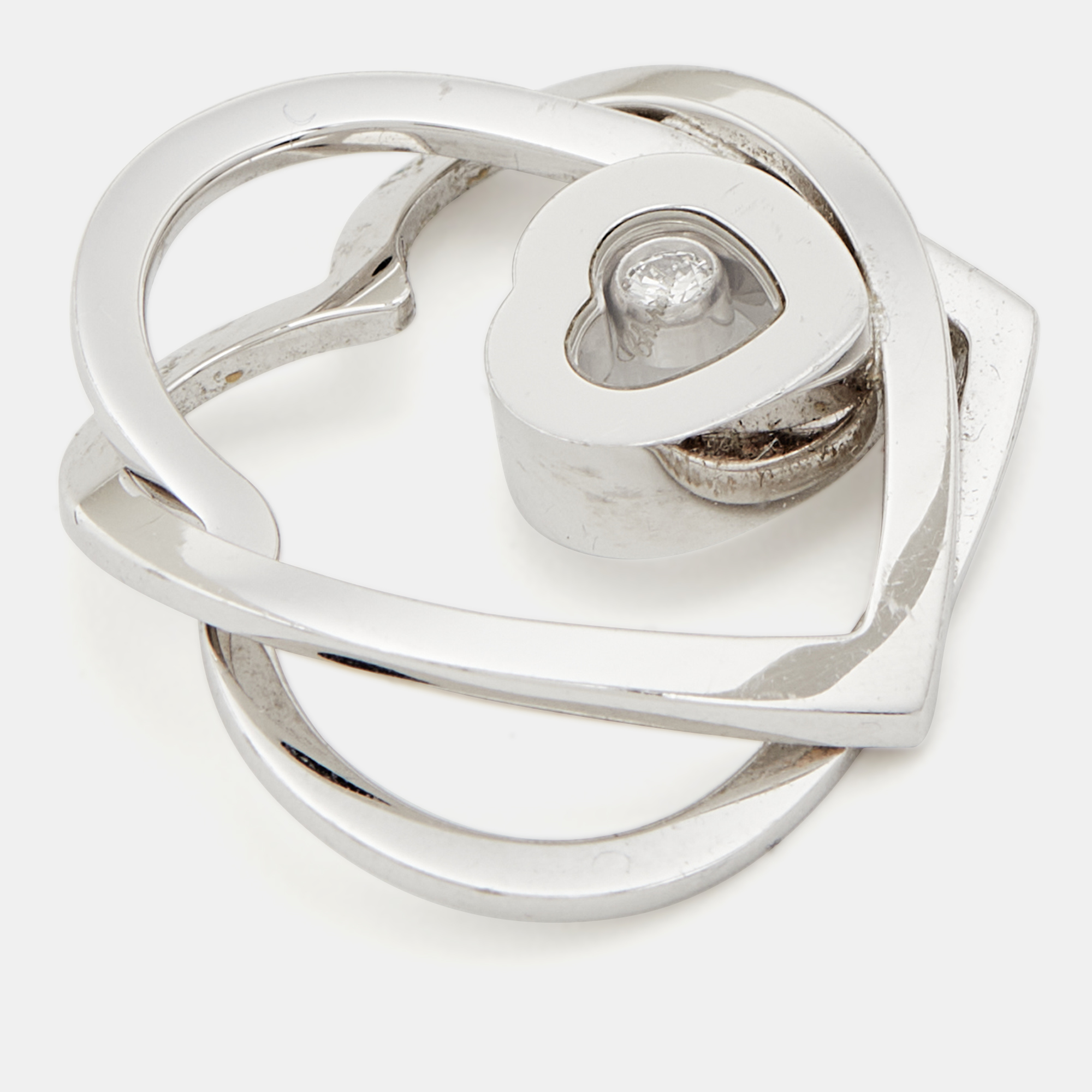 

Chopard Happy Diamond Double Heart Diamond 18k White Gold Pendant