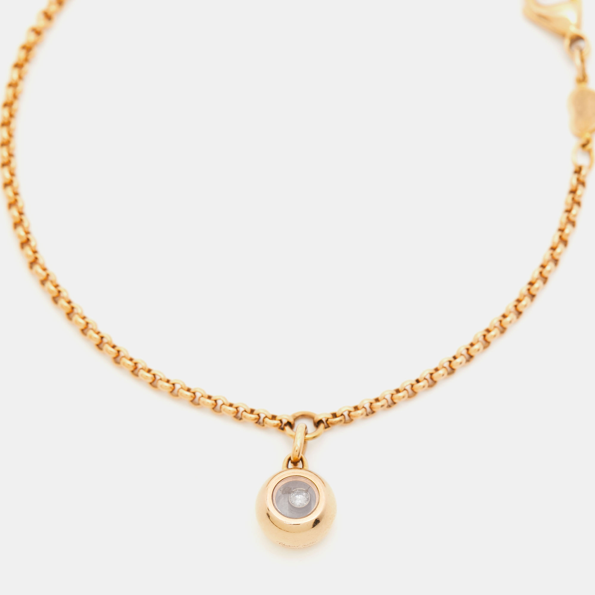 

Chopard Happy Diamond 18k Rose Gold Charm Bracelet