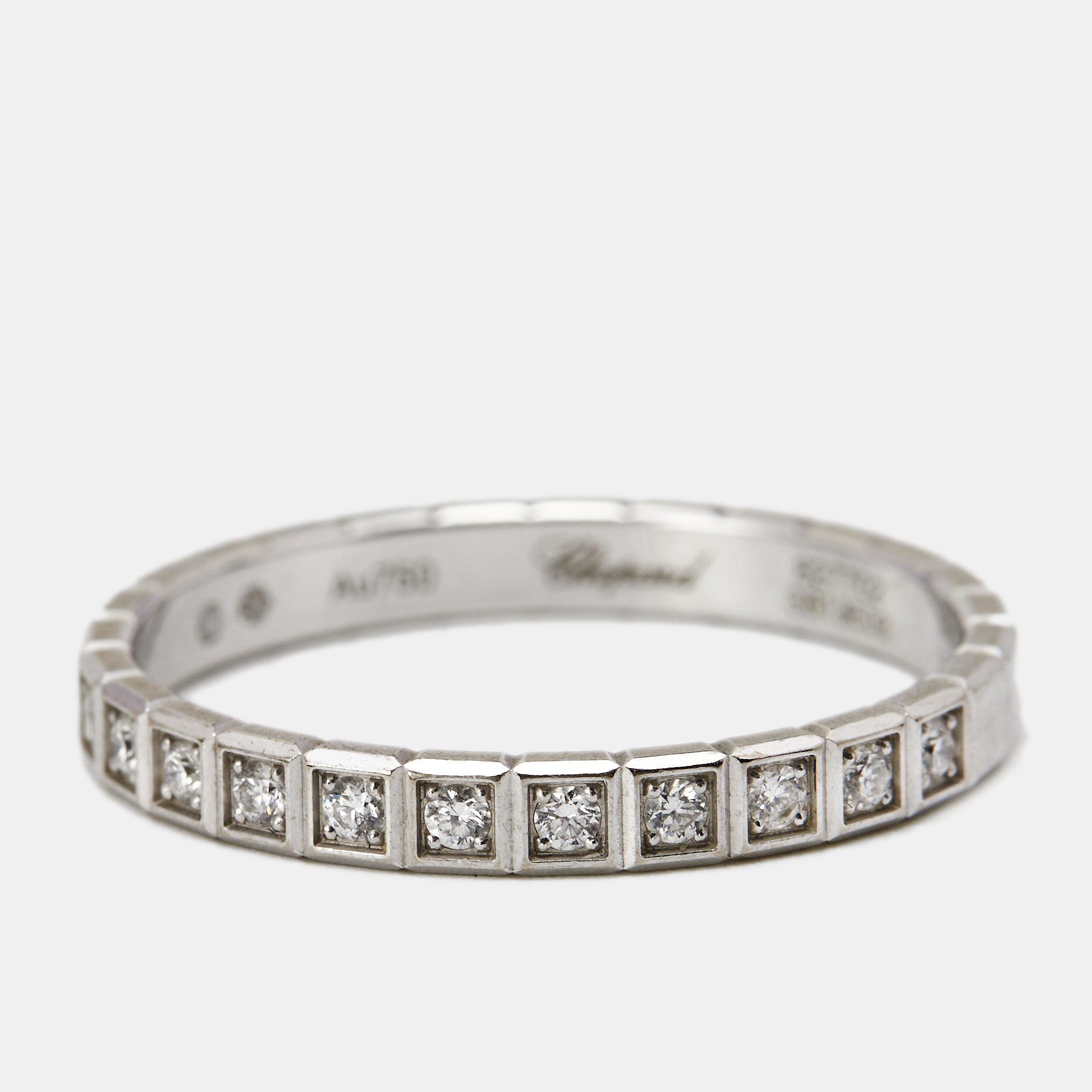 

Chopard Ice Cube Diamonds 18k White Gold Band Ring Size
