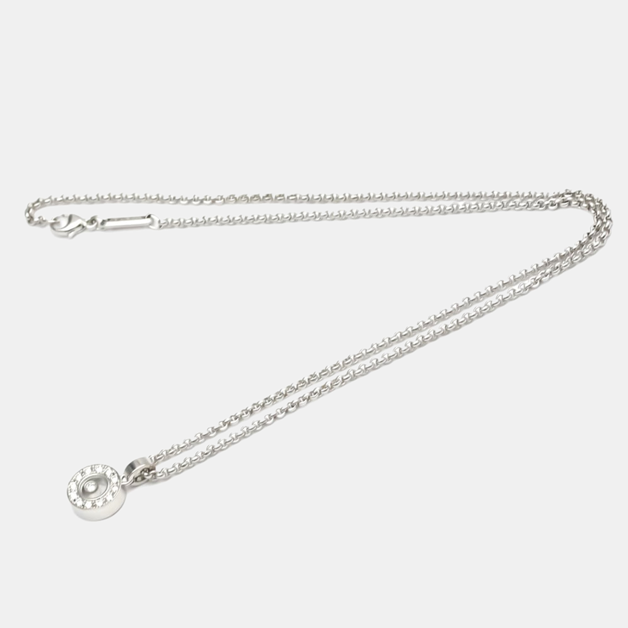 

Chopard Happy Diamonds Icon 18K White Gold Diamond Necklace, Silver