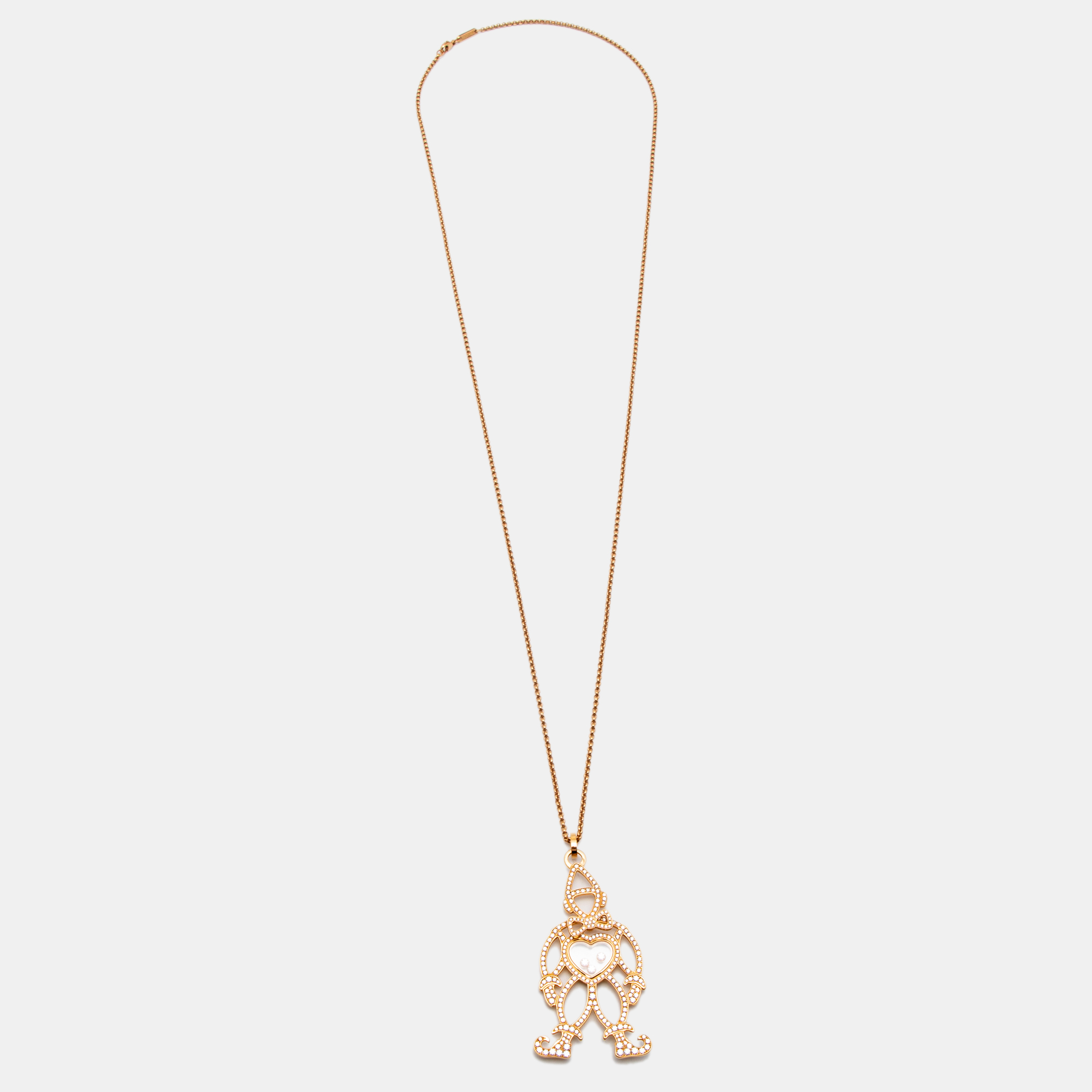 

Chopard Happy Diamonds Clown 18k Rose Gold Pendant Necklace