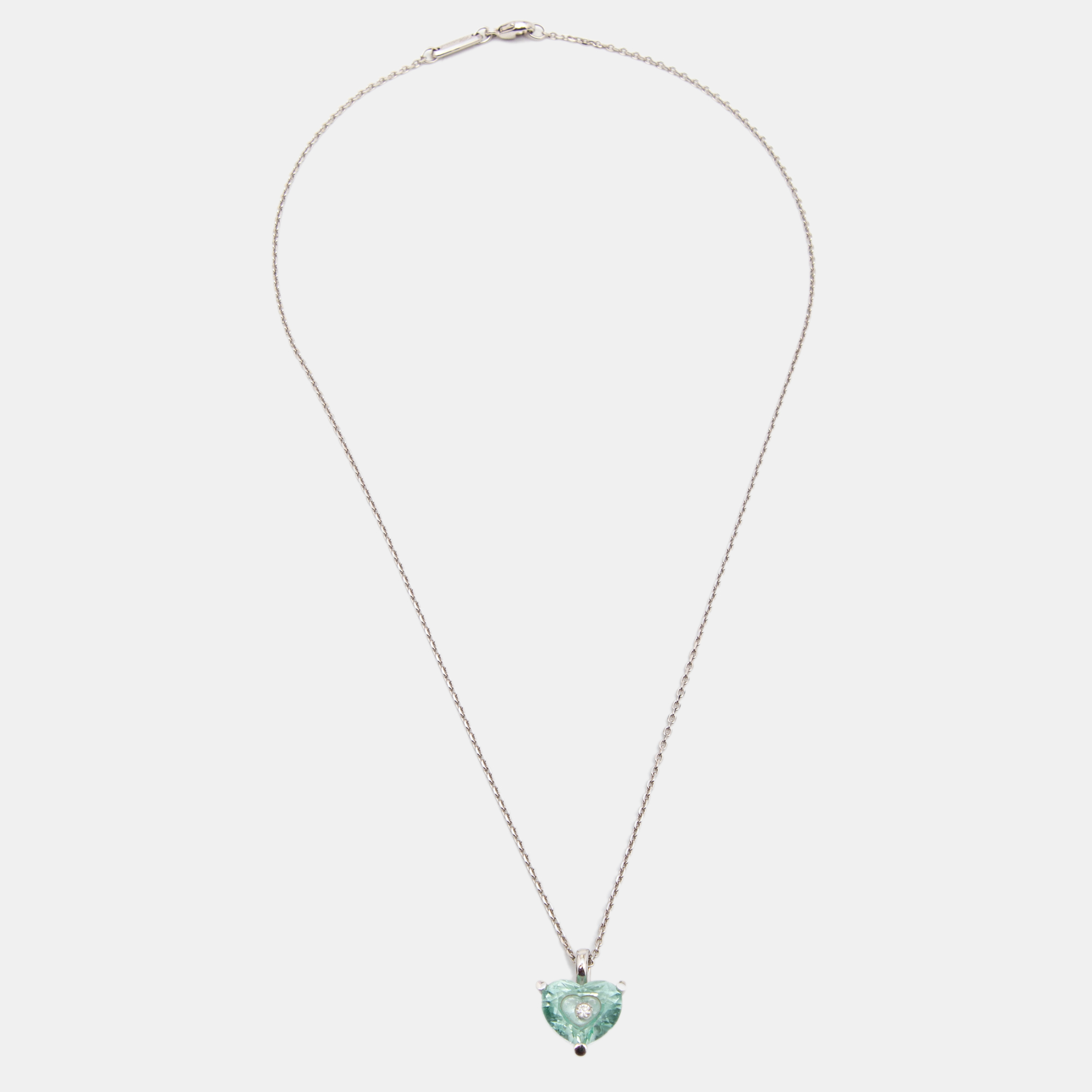 

Chopard Happy Diamond Crystal Diamond 18k White Gold Pendant