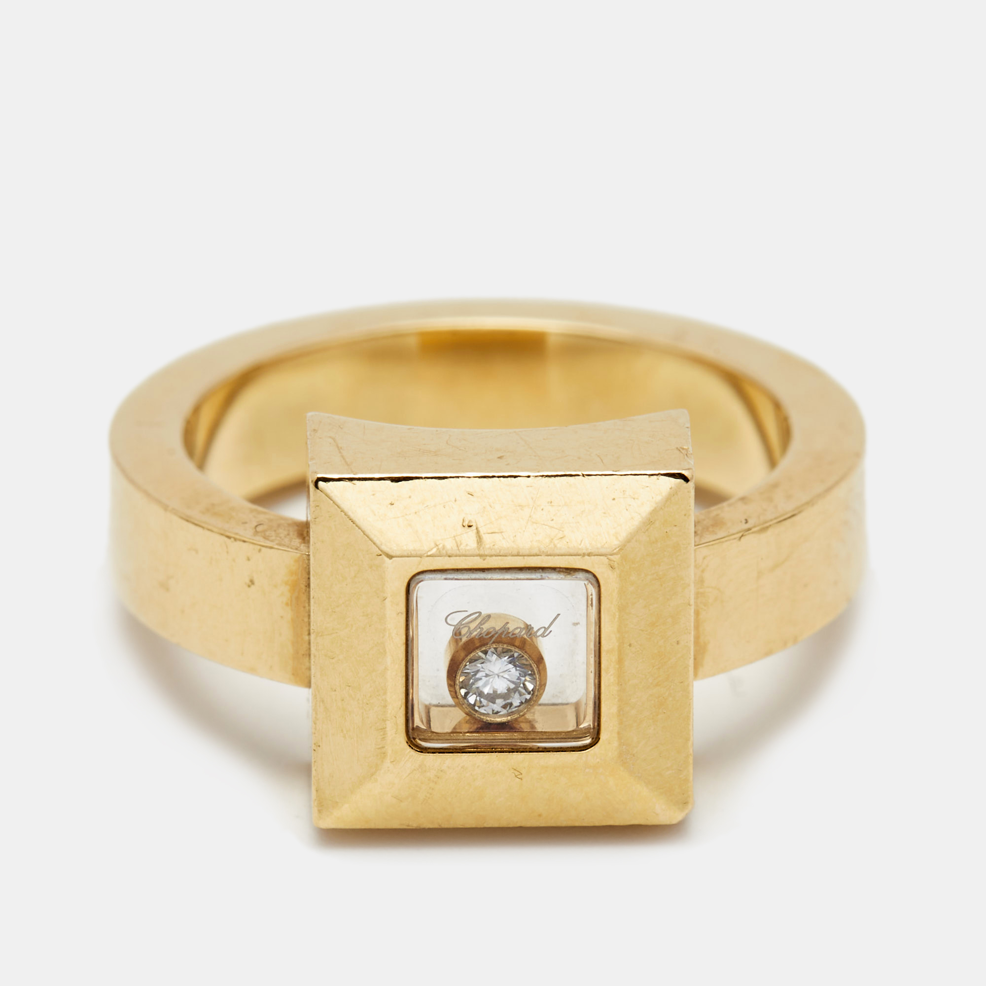 

Chopard Happy Diamonds 18k Yellow Gold Ring Size