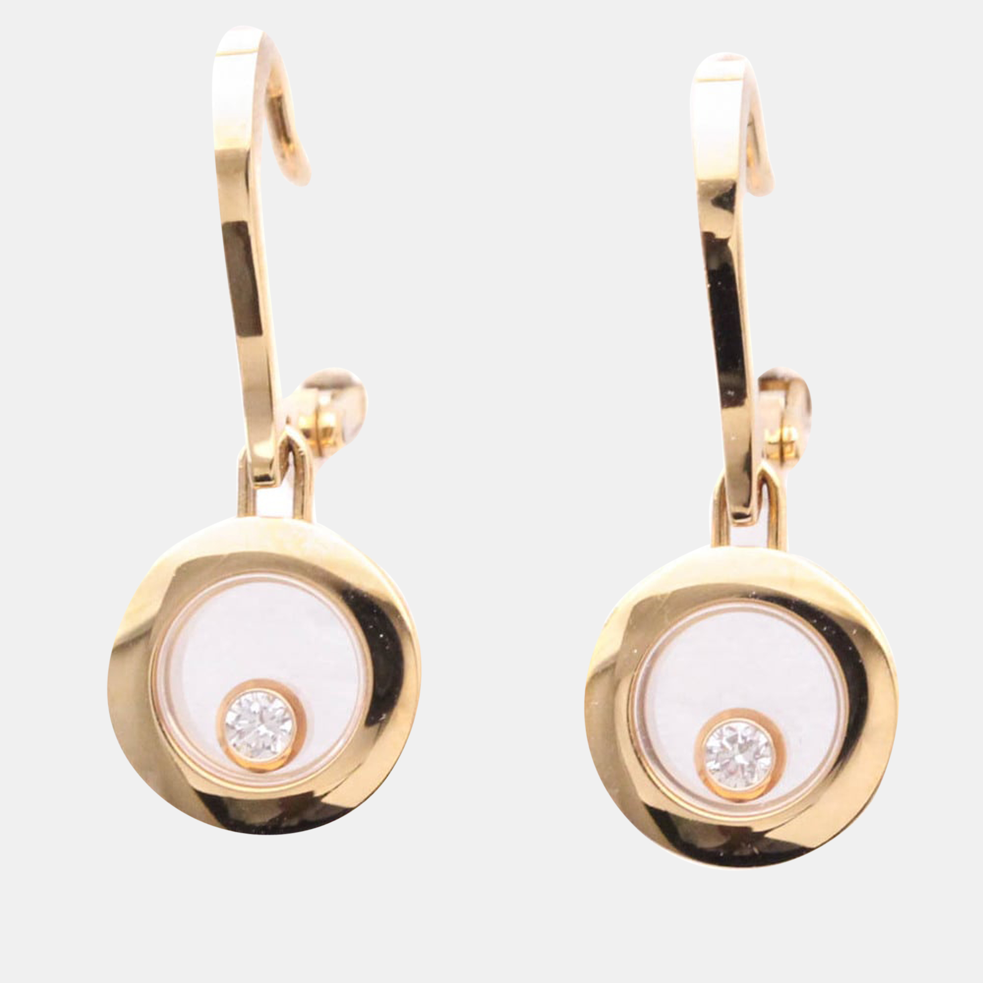 

Chopard Happy Diamonds 18K Rose Gold Diamond Earrings