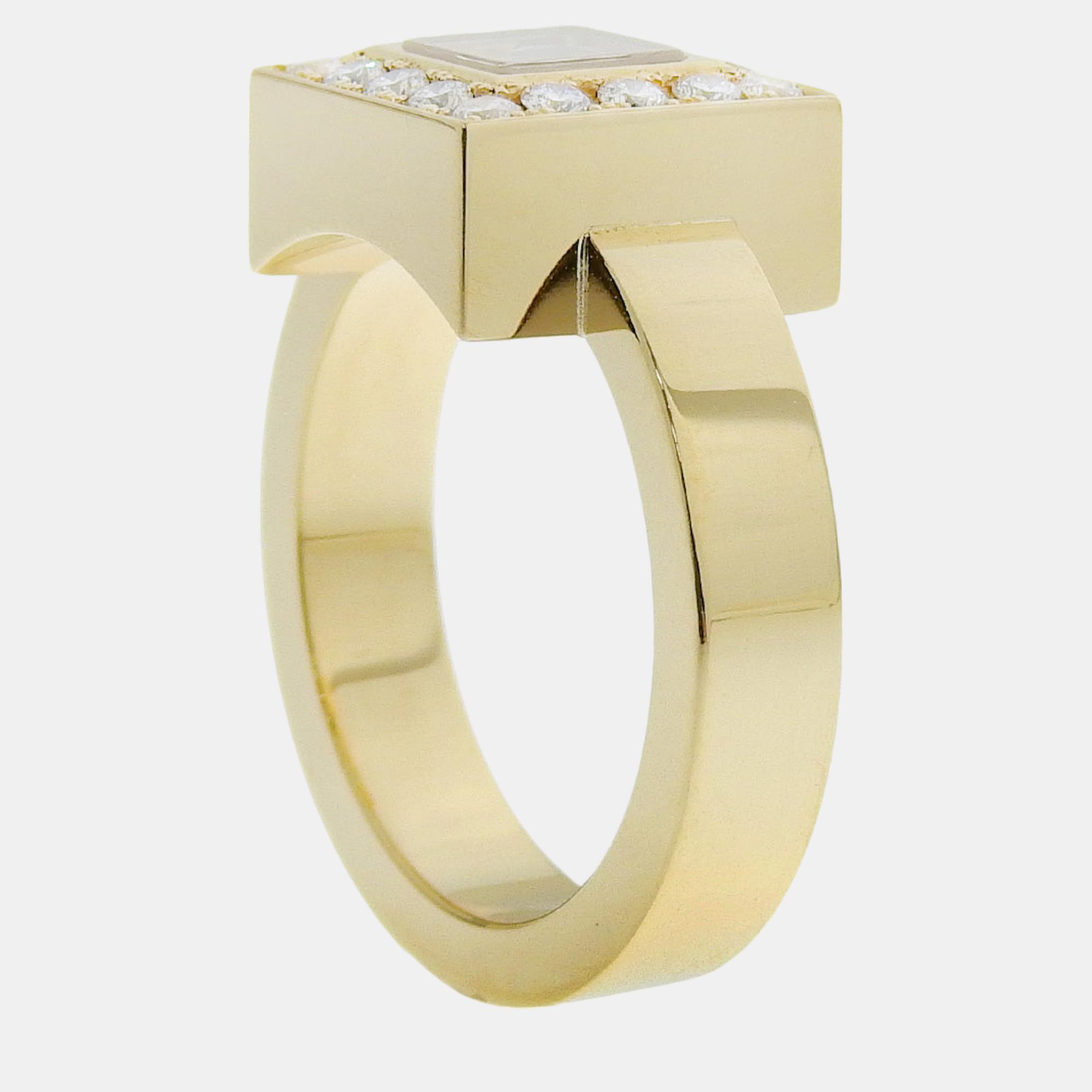 

Chopard Happy Diamonds 18K Yellow Gold Diamond Ring EU 50