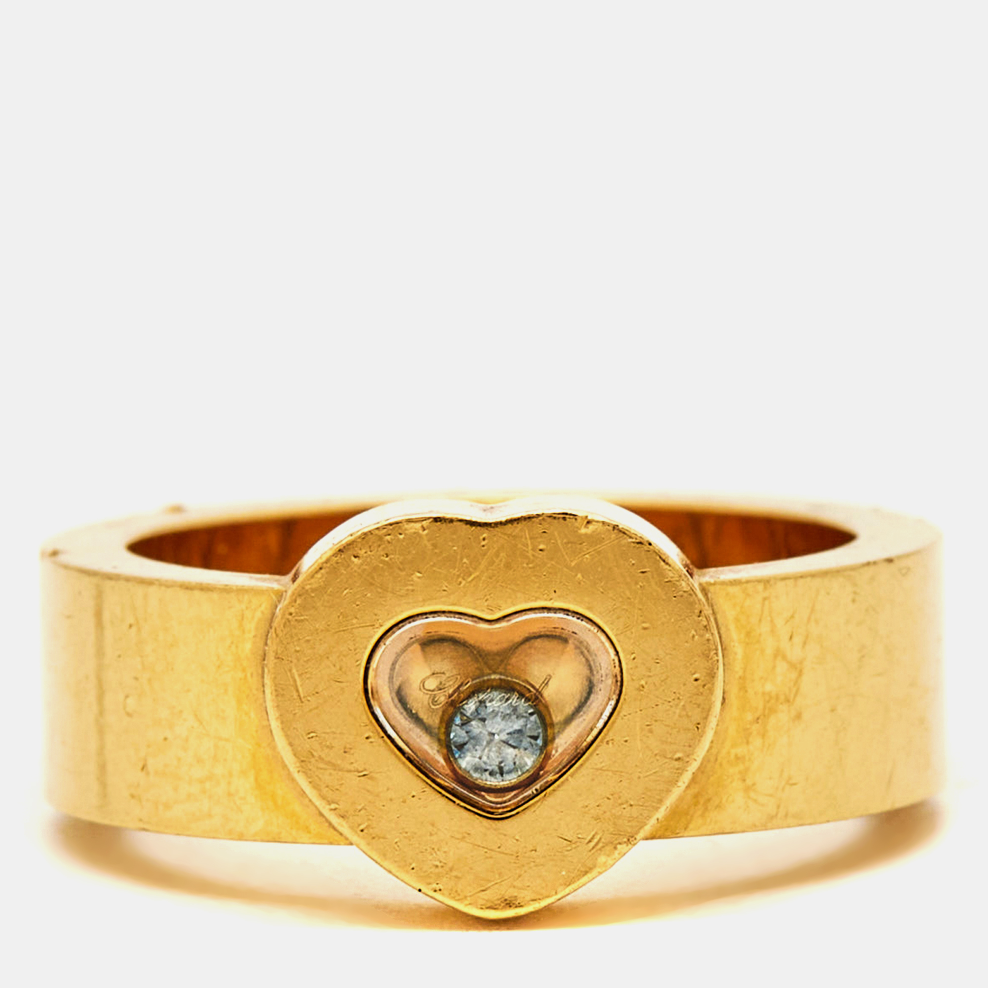 

Chopard Happy Diamonds 18k Yellow Gold Ring Size