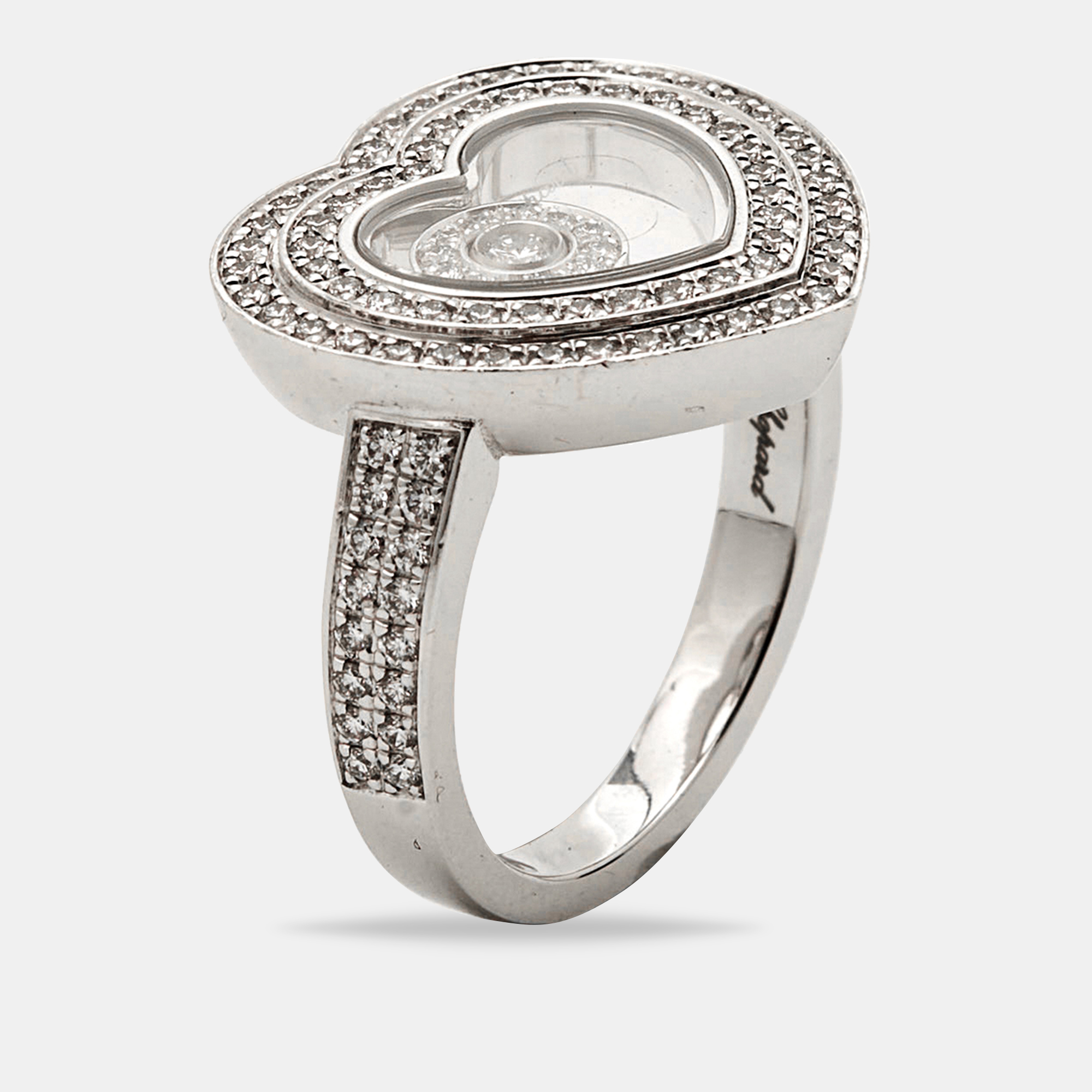 

Chopard Happy Diamonds 18k White Gold Ring Size