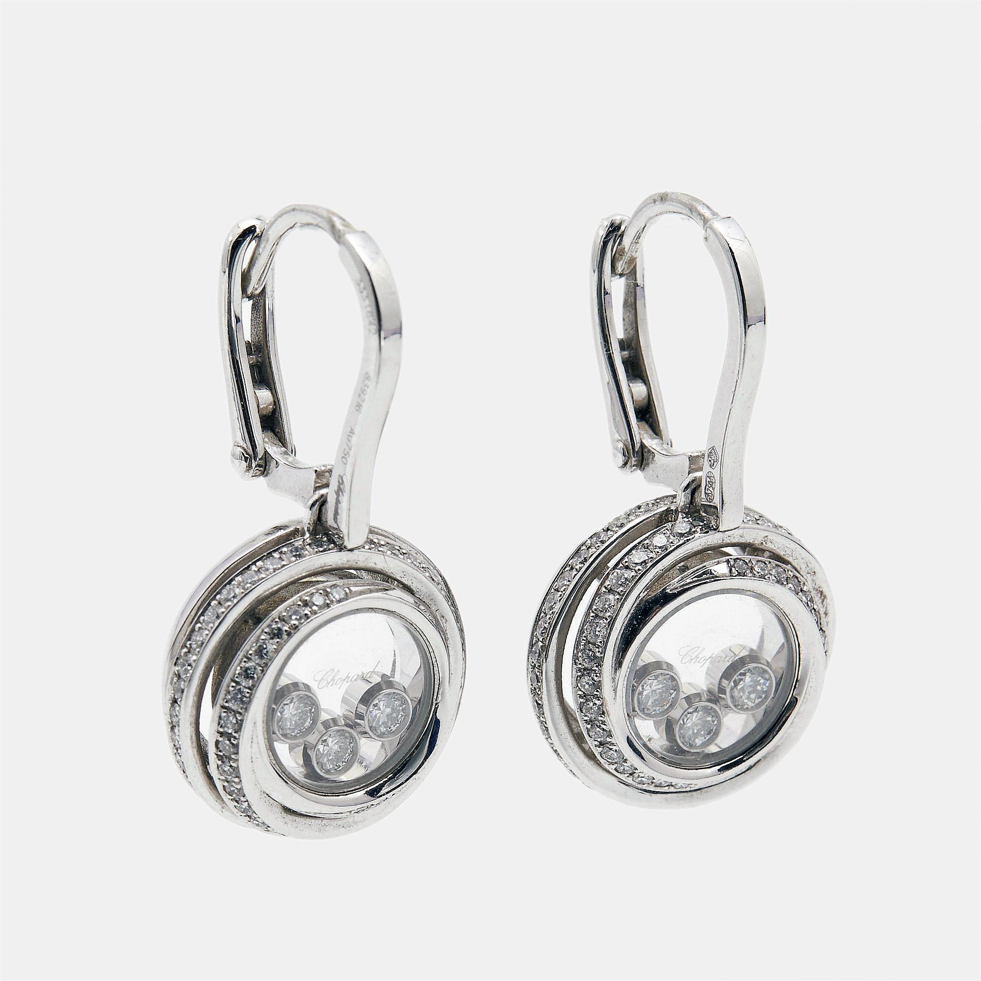 

Chopard Happy Emotions Diamonds 18k White Gold Earrings